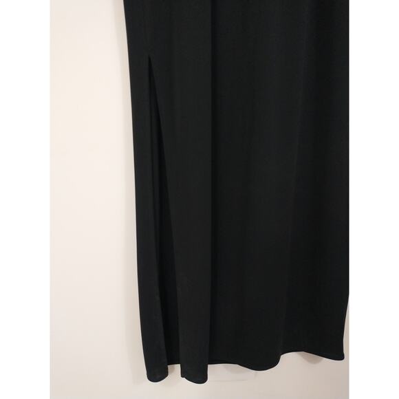 Vintage Alchemy NY Y2K Black Mesh Cutout Maxi Dress Size 12 NWT Goth Grunge 90s - Picture 10 of 11